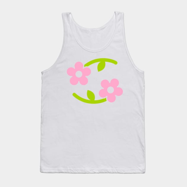 Floral Cancer Tank Top by CoreyUnlimited